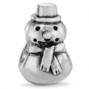 Pandora 925 Frosty The Snowman Christmas Winter Holiday Rare Retired Bead Charm